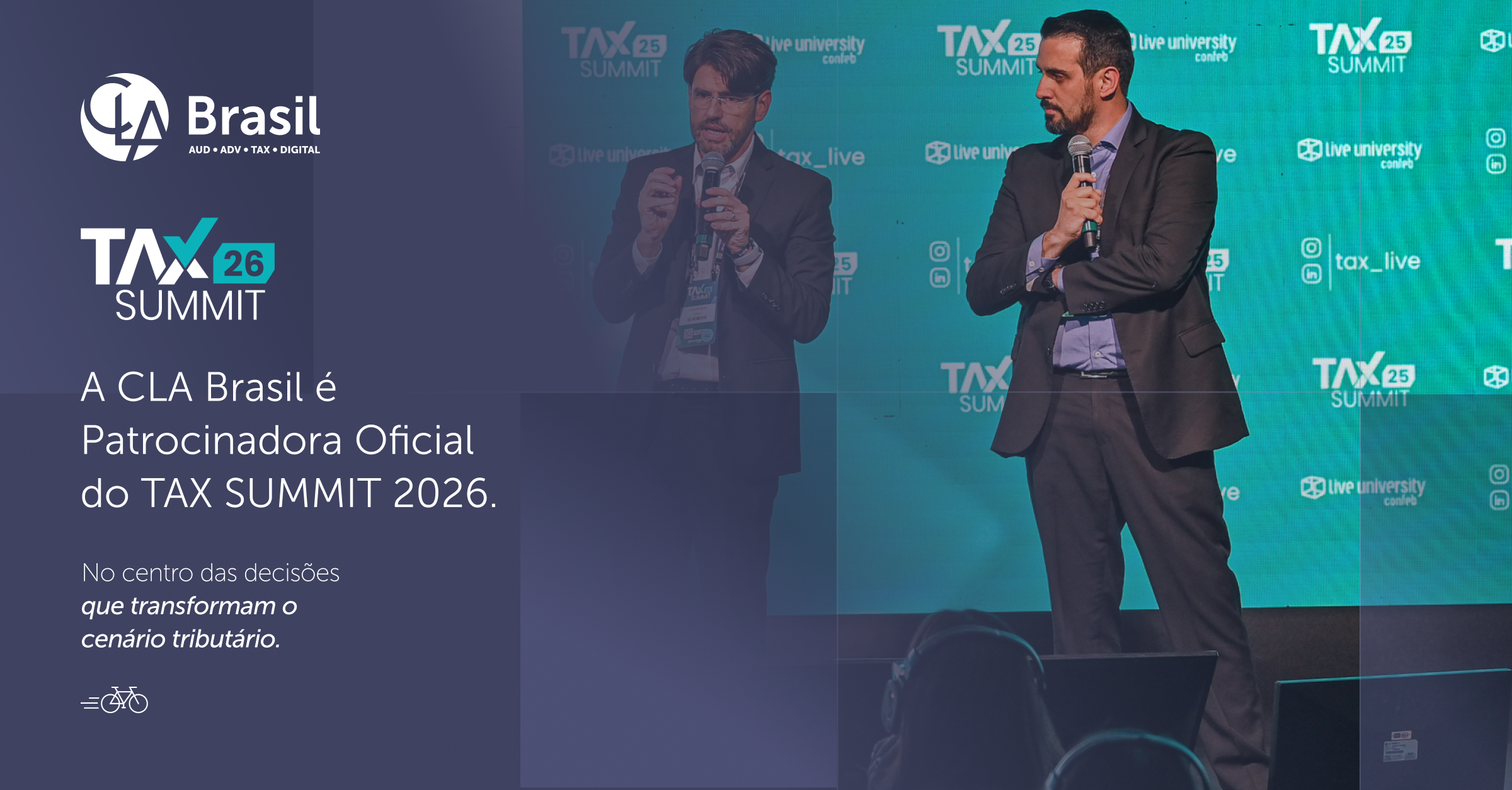 CLA Brasil no Tax Summit 2026 como patrocinadora oficial do evento tributário no Brasil